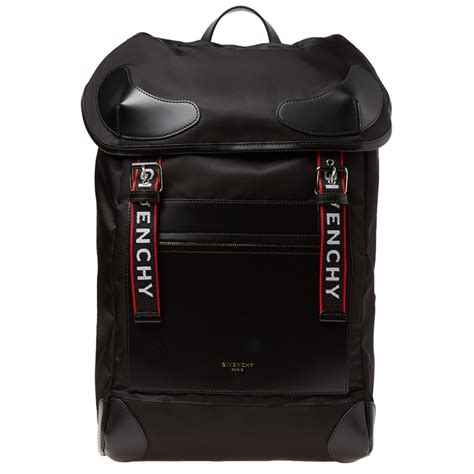 givenchy matte black backpack|Givenchy nylon backpack.